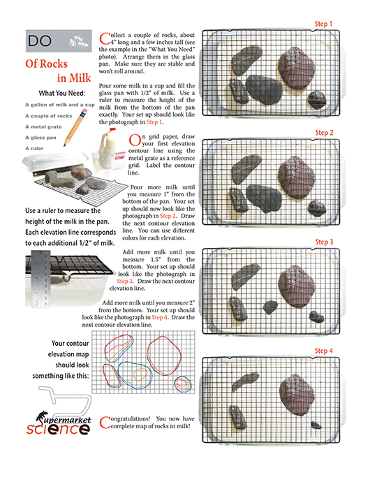 Supermarket Science Page - Rocks in Milk Activity