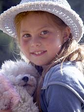 Portrait of Sabrina and Winston the Dog