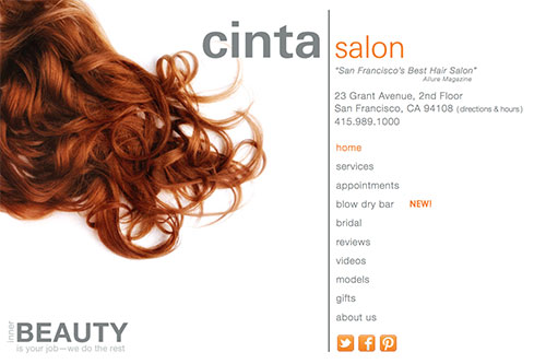 Cinta Salon Home Page (v2)